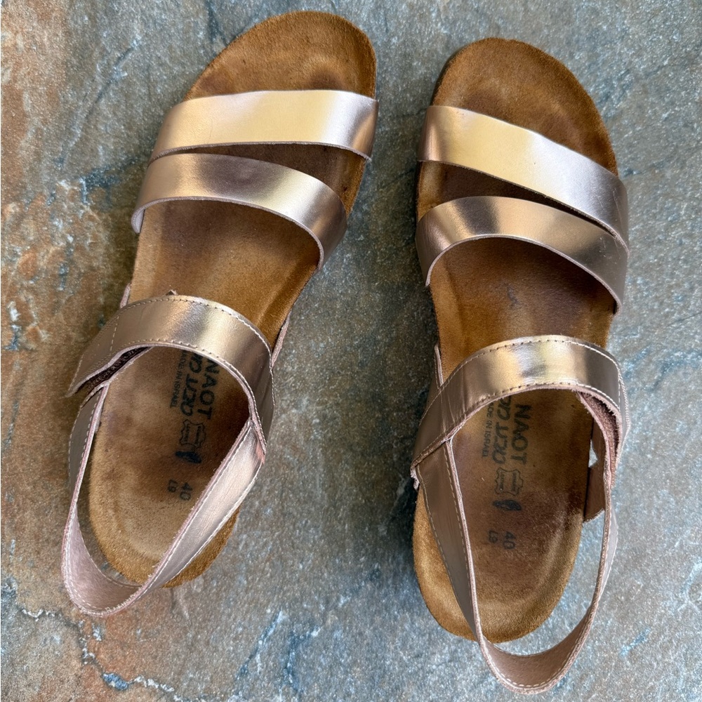 Naot Kayla Rose Gold Sandals Size 40(9)